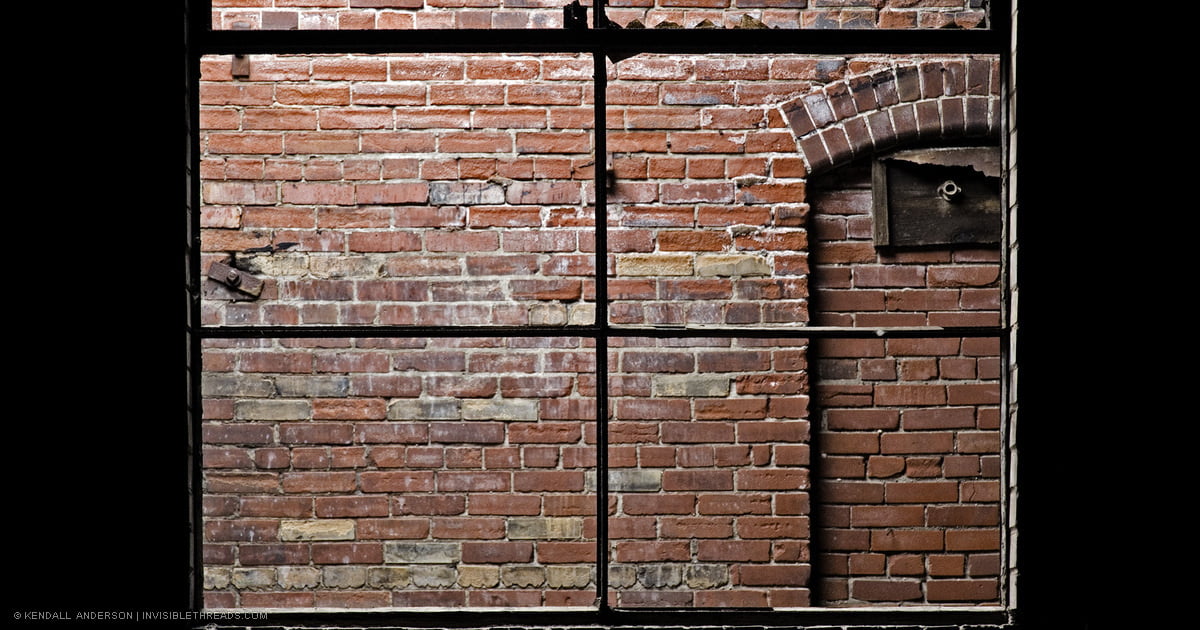 Framed Brick Wall | Toronto Don Valley Brickworks | Invisible Threads